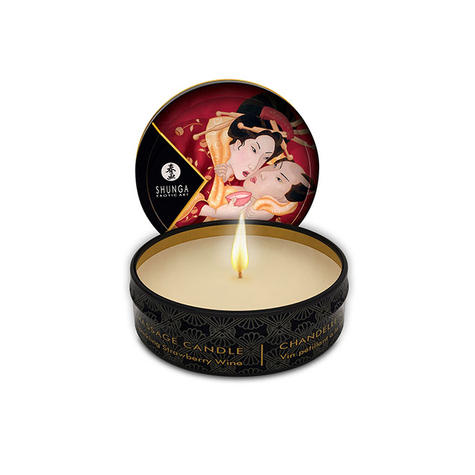 olio da massaggio : candela da massaggio frizzante fragola/romanzo 30ml