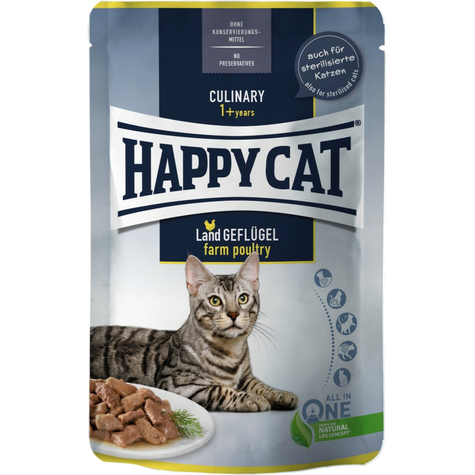 Sacchetto Happy Cat Culinary Land Poultry 85g