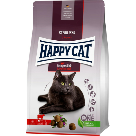 Happy Cat Sterilizzato Adult Foothills Beef 4 Kg