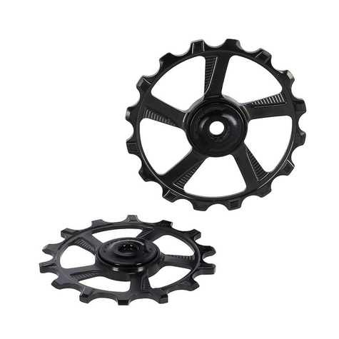 Set Di Carrucole Per Deragliatore Posteriore Token Mtb Skinny Fat Nero, F. Sram & Shim. 12s Mtb 14/16t 