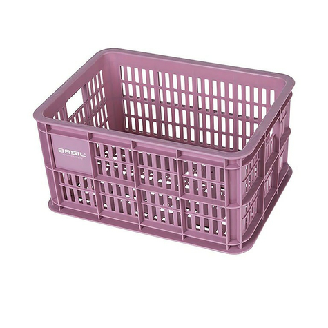 Basil Crate S Scatola Per Biciclette 29x39,5x21cm, Rosa, Plastica, 25ltr   