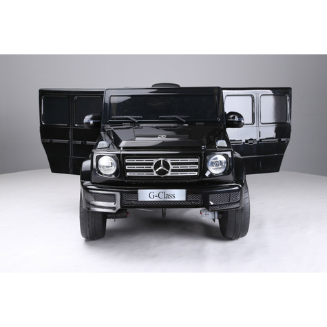 Veicolo Per Bambini - Auto Elettrica Mercedes G500 - Licenza - Batteria 12v, 2 Motori+ 2,4ghz+ Sedile In Pelle+Eva-Nero