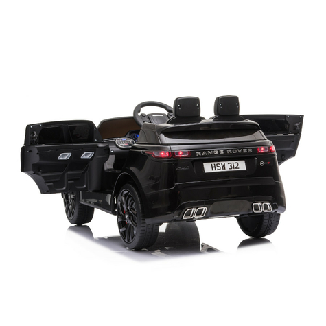 Auto Elettrica Per Bambini Range Rover Velar - Licenza - 12v7ah Batteria, 2 Motori + 2,4ghz + Sedile In Pelle + Eva-Nero