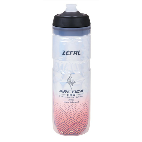 Zefal Arctica Pro 75 750ml/25oz Bottiglia Per Bevande Altezza 259mm Argento-Rosso        