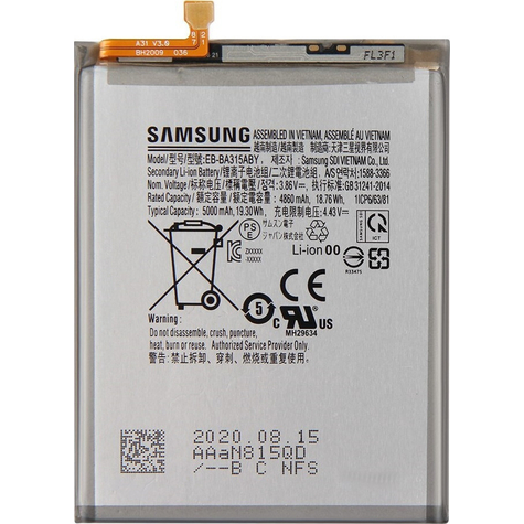 Batteria Agli Ioni Di Litio Samsung Eb-Ba315 A315f Galaxy A31 2020 5000 Mah
