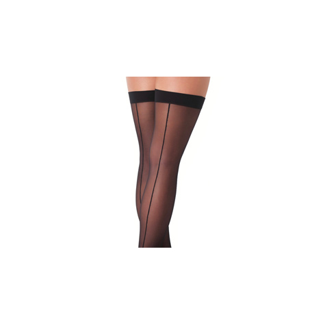 Garter Stockings :Black Sexy Stockings With Seem