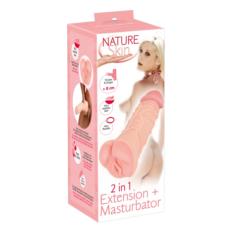 Masturbatore & Nature Skin 2in1 Extension+Mas