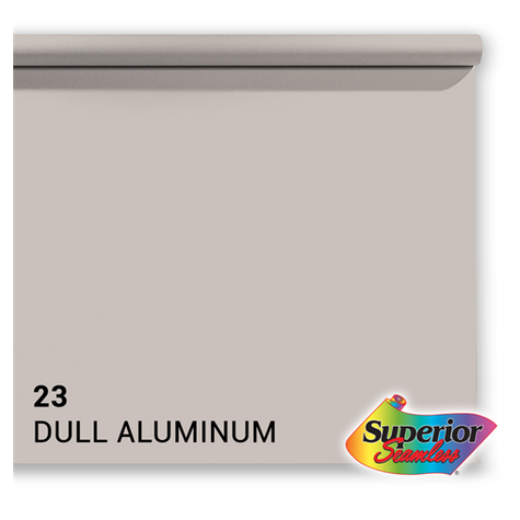 Superior Background Paper 23 Dull Aluminum 1.35 X 11m