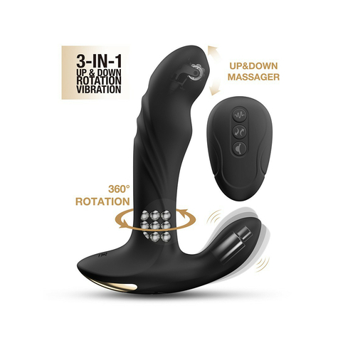 Dorcel - Multi P-Joy - Massaggiatore Prostatico Con Telecomando - Nero