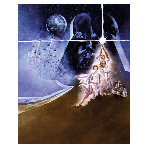 Carta Da Parati Adesiva Fotografica  - Star Wars Poster Classic2 - Dimensioni 200 X 250 Cm