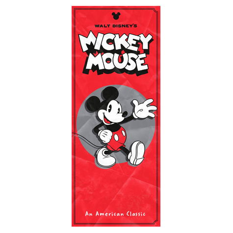 Carta Da Parati Adesiva Fotografica  - Mickey American Classic - Dimensioni 100 X 250 Cm