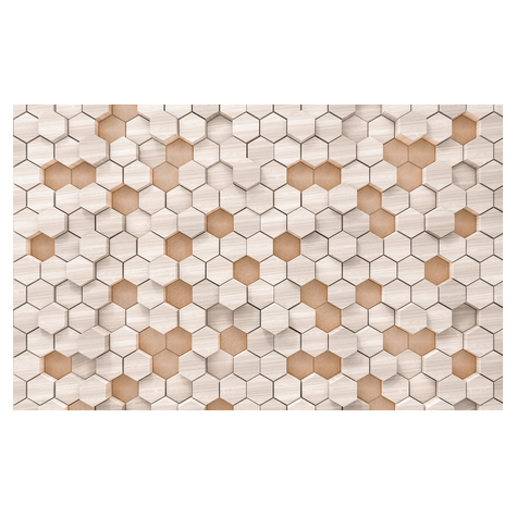 Carta Da Parati Adesiva Fotografica  - Woodcomb Nude - Dimensioni 400 X 250 Cm
