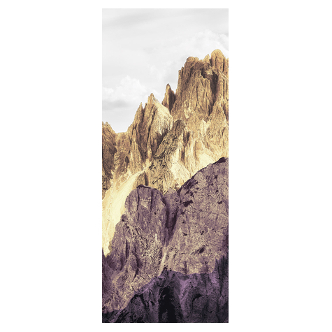 Carta Da Parati Adesiva Fotografica  - Pannello Colorato Peaks - Dimensioni 100 X 250 Cm