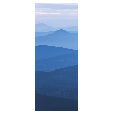Carta Da Parati Adesiva Fotografica  - Pannello Blue Mountain - Dimensioni 100 X 250 Cm