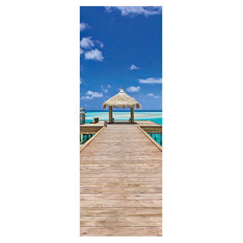 Carta Da Parati Adesiva Fotografica  - Beach Resort - Dimensioni 100 X 280 Cm