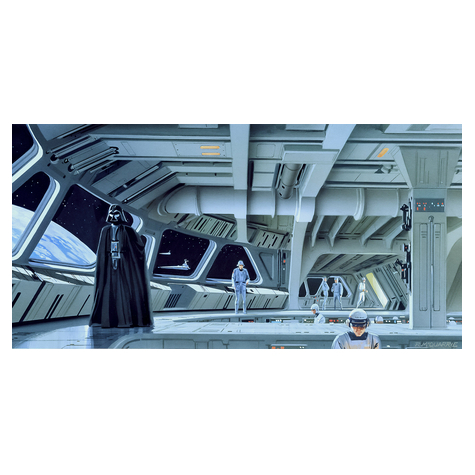 Carta Da Parati Adesiva Fotografica  - Star Wars Classic Rmq Stardestroyer Deck - Dimensioni 500 X 250 Cm