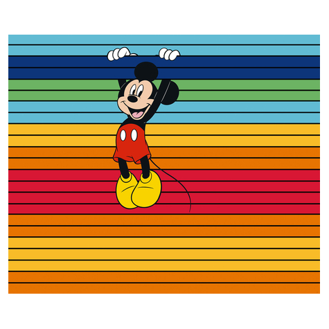 Carta Da Parati Adesiva Fotografica  - Mickey Magic Rainbow - Dimensioni 300 X 250 Cm