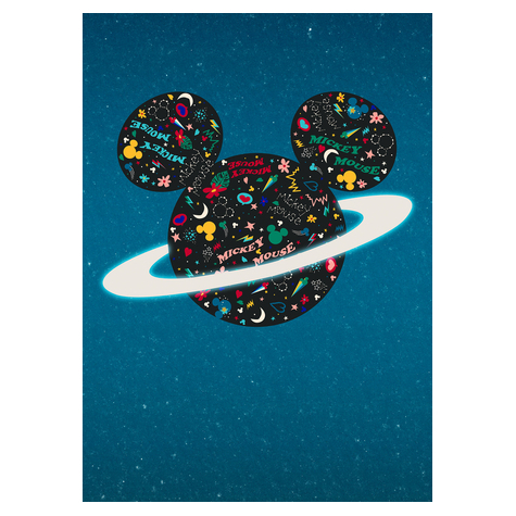 Carta Da Parati Adesiva Fotografica  - Planet Mickey - Dimensioni 200 X 280 Cm
