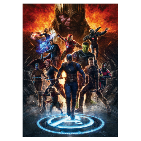 Carta Da Parati Adesiva Fotografica  - Avengers Vs Thanos - Dimensioni 200 X 280 Cm