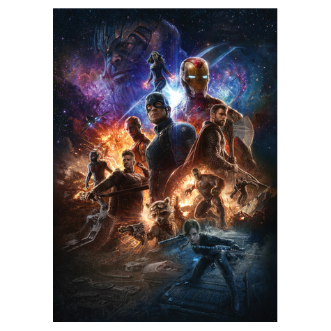 Carta Da Parati Adesiva Fotografica  - Avengers Battle Of Worlds - Dimensioni 200 X 280 Cm