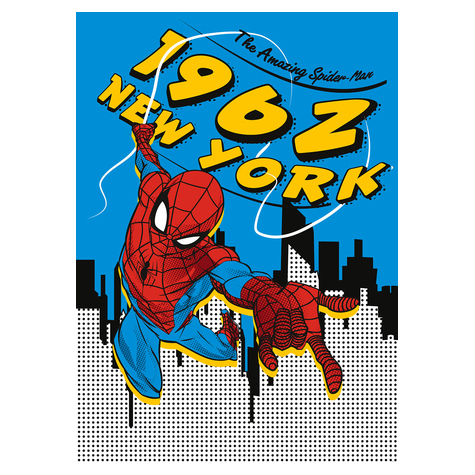 Carta Da Parati Adesiva Fotografica  - Spider-Man 1962 - Dimensioni 200 X 280 Cm