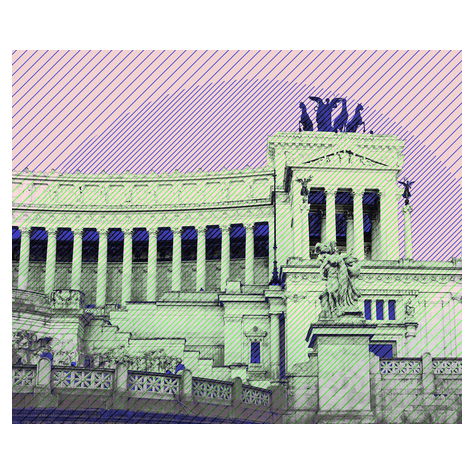 Carta Da Parati Adesiva Fotografica  - Roma - Dimensioni 300 X 250 Cm