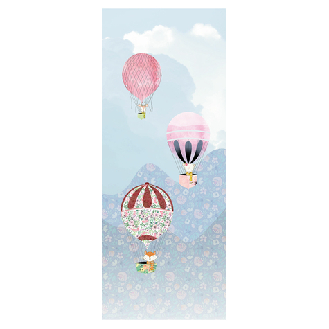 Carta Da Parati Adesiva Fotografica  - Pannello Happy Balloon - Dimensioni 100 X 250 Cm