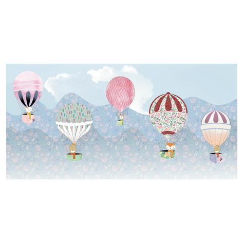 Carta Da Parati Adesiva Fotografica  - Happy Balloon - Dimensioni 500 X 250 Cm