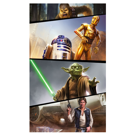 Carta Da Parati Adesiva Fotografica  - Star Wars Moments Rebels - Dimensioni 120 X 200 Cm
