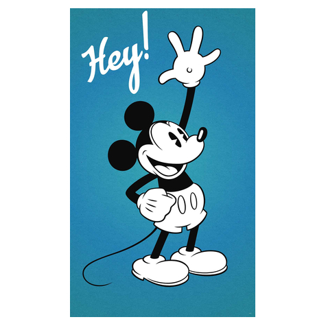 Carta Da Parati Adesiva Fotografica  - Mickey Hey - Dimensioni 120 X 200 Cm