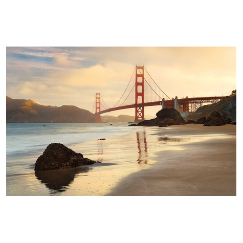 Carta Da Parati Adesiva Fotografica  - Golden Gate - Dimensioni 400 X 260 Cm