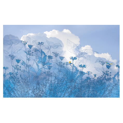 Carta Da Parati Adesiva Fotografica  - Blue Sky - Dimensioni 400 X 250 Cm
