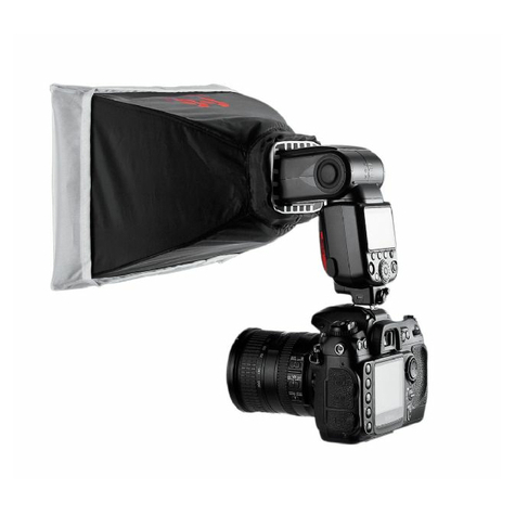 Falcon Eyes Softbox Bianco Fga-Sb2030w 20x30 Cm Per Flash Per Fotocamere Speedlite