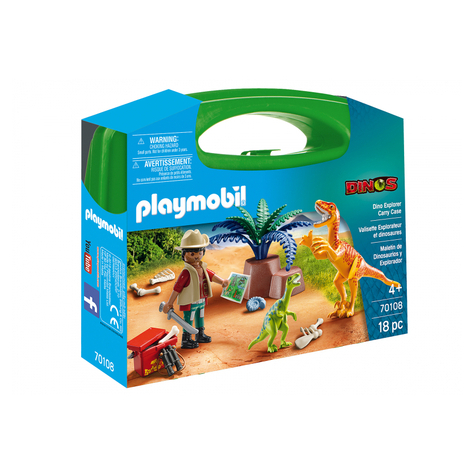 Playmobil Dinos - Valigetta Per Dinosauri Ed Esploratori (70108)