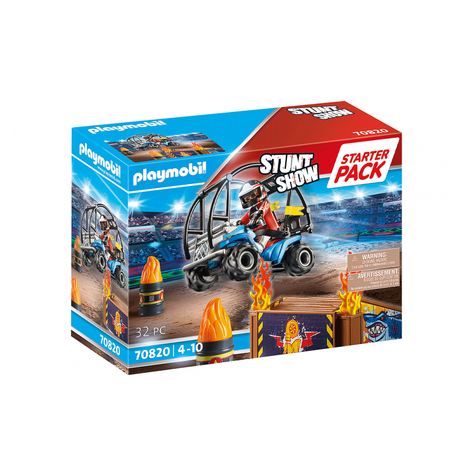 Playmobil Stuntshow - Starter Pack Stuntshow Quad Con Rampa Antincendio (70820)