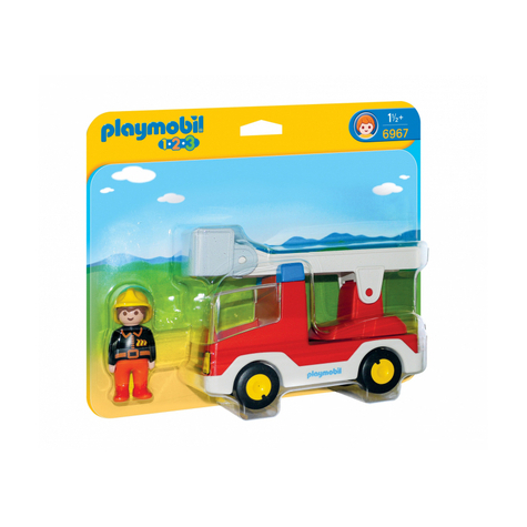 Playmobil 1.2.3 - Camion Dei Pompieri (6967)