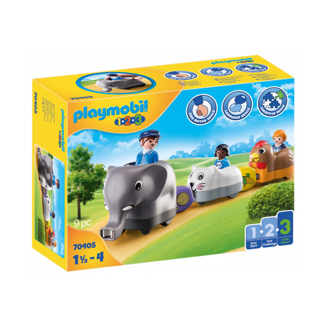 Playmobil 1.2.3 - Il Mio Treno Degli Animali A Spinta (70405)