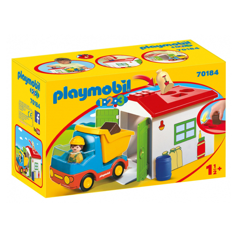 Playmobil 1.2.3 - Camion Con Garage Di Smistamento (70184)