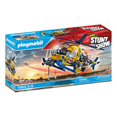 Playmobil Stuntshow - Elicottero Della Troupe Cinematografica (70833)