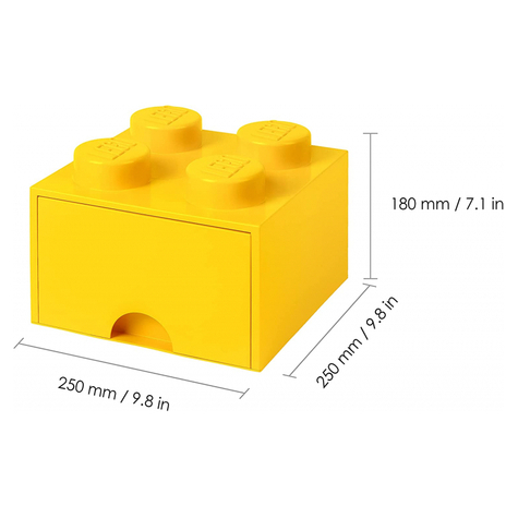 Cassetto Porta Mattoncini Lego 4 Giallo (40051732)
