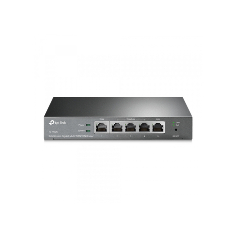 Tp-Link Safestream Router Vpn Gigabit Multi-Wan Nero Tl-R605