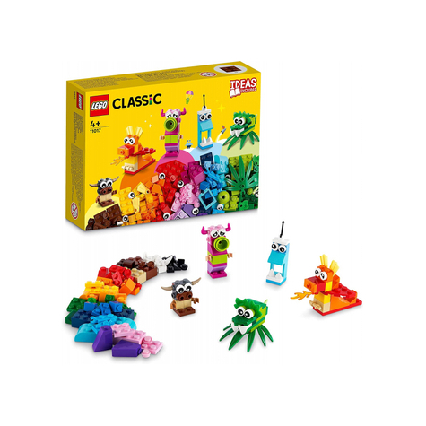 Lego Classic - Mostri Creativi, 140 Pezzi (11017)