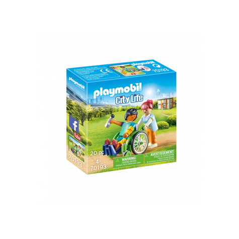Playmobil City Life - Paziente In Sedia A Rotelle (70193)