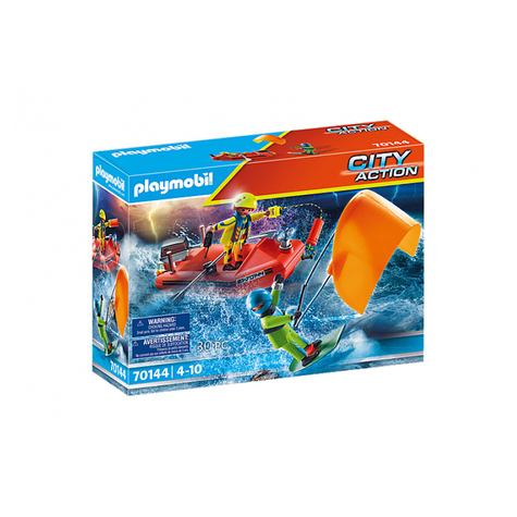 Playmobil City Action - Salvataggio Kitesurfer In Difficoltà (70144)