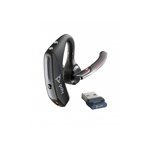 Poly Auricolare Bluetooth Voyager 5200 Uc Con Dongle Bt700 - 206110-102