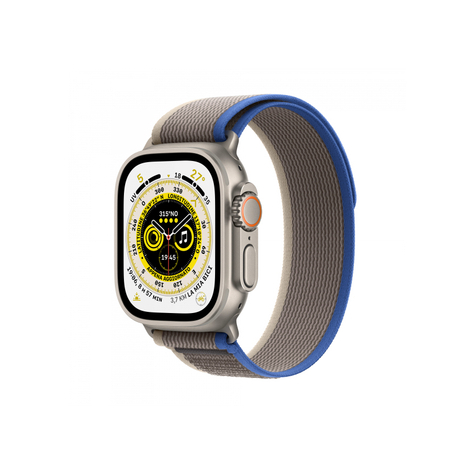 Apple Watch Ultra Gps Cellular 49 Mm Titanio Blu/Grigio Trail Loop Mnhl3fd/A