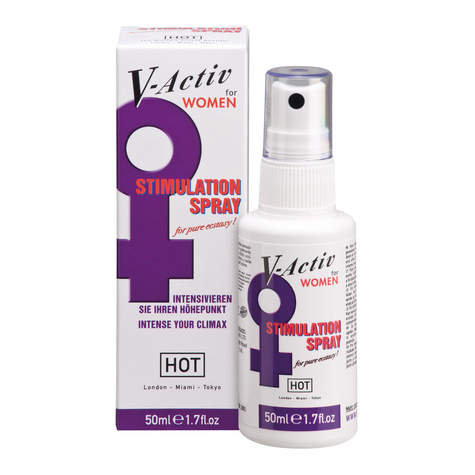 Creams Gels Lotions Spray Stimulant : Hot V-Active Stimulus Spray Women 50 M