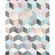 Carta Da Parati Adesiva Fotografica  - Cubes Pastel - Dimensioni 200 X 250 Cm